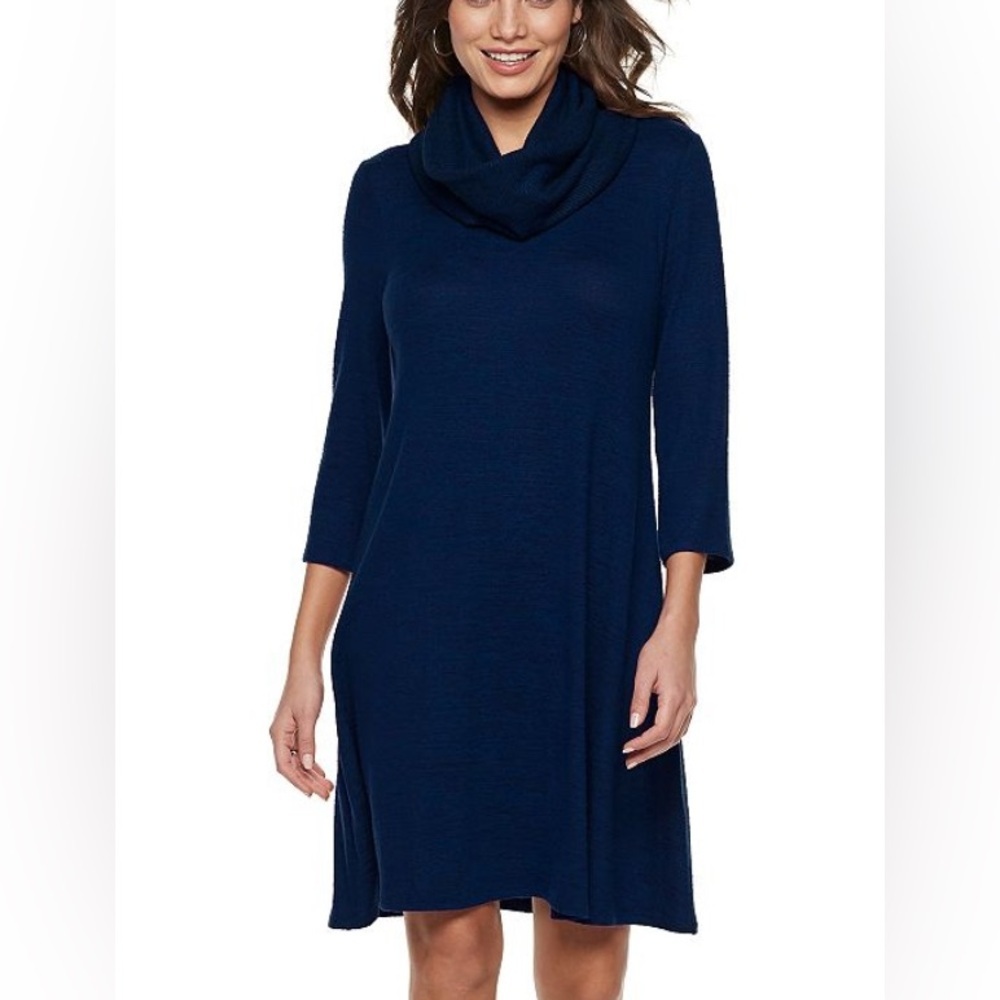 Apt9‎ Ribbed Scarf Shirt Dress